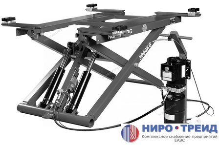 Подъемник ножничный мобильный, 3 т, 220 В N630-3G_220