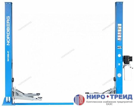 Подъемник двухстоечный 4 т, с электростопорами, 220 В, синий  N4120BE-4B_220