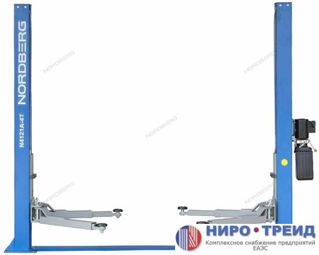 Подъемник двухстоечный 4 т, асимметричный, 220 В N4121A-4T_220