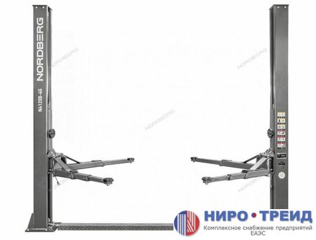 Подъемник двухстоечный 4 т, 220 В, серый N4120B-4G_3+2_220