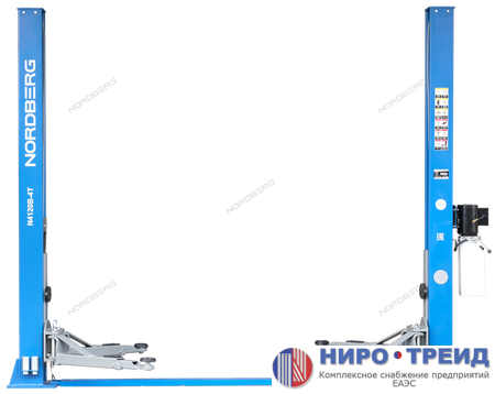Подъемник двухстоечный 4 т, 220 В, синий N4120B-4B_220