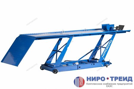 Подъемник для мотоциклов, 450 кг, с ножным и пневмоприводом N4M1