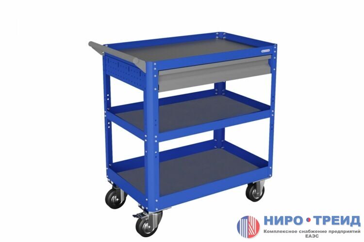 Тележка PROFFI-МT1.H800 (RAL5005 шагрень, ручка RAL7024 шагрень) 103118
